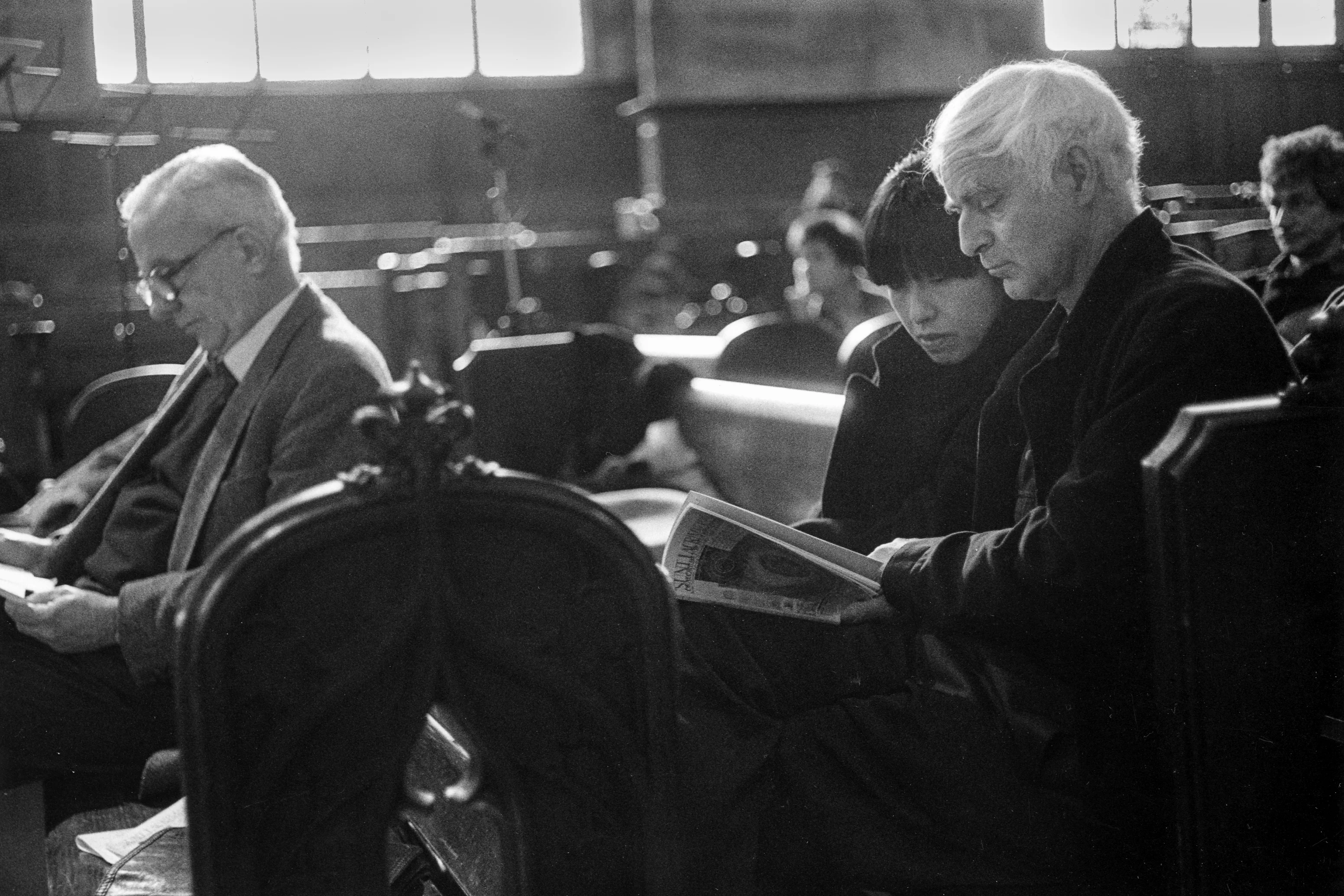 Kurt Marti, Atsuko Kanto und Adolf Muschg, Bern 1989
