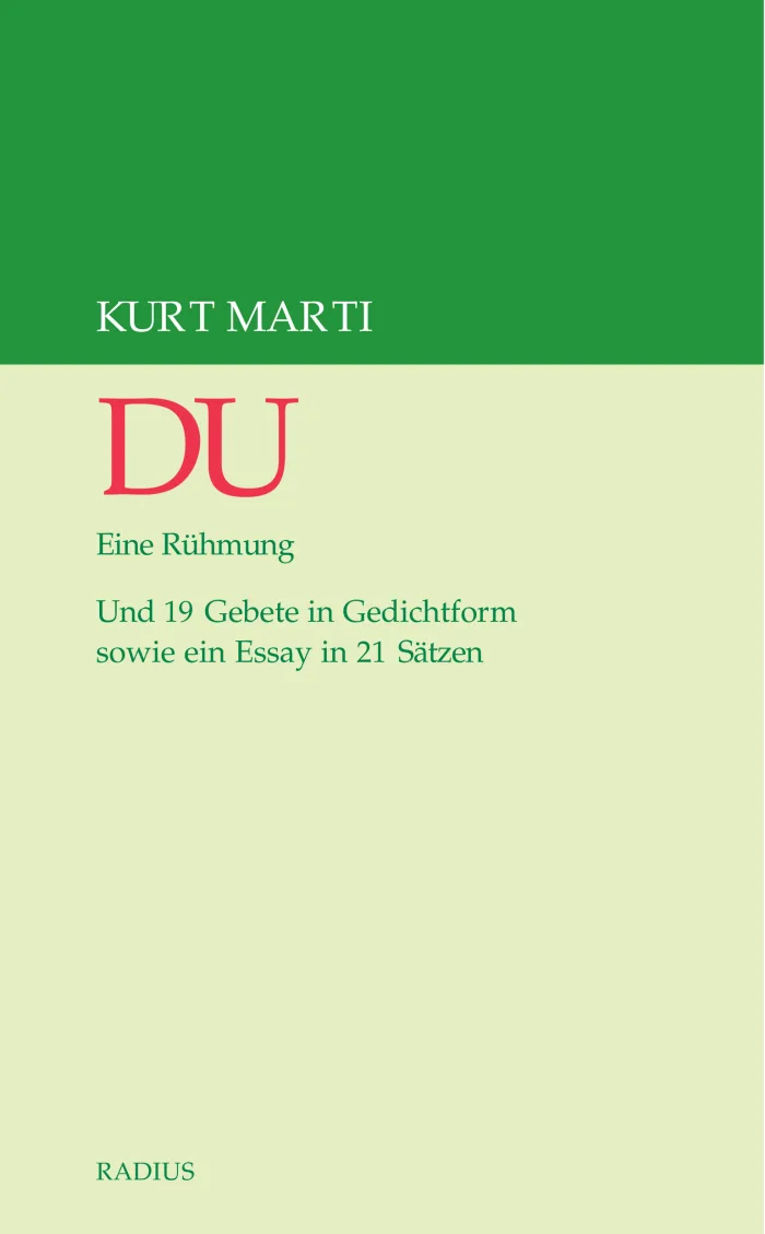 Buchcover: Du. Eine Rühmung